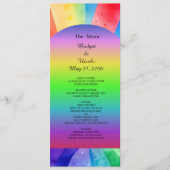 lgbtqバイセクシュアルウェディングプログラム&メニュー プログラム (正面)