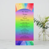 lgbtqバイセクシュアルウェディングプログラム&メニュー プログラム (スタンド正面)