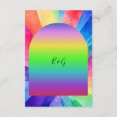 lgbtqバイセクシ結婚アル エンクロージャーカード (裏面)