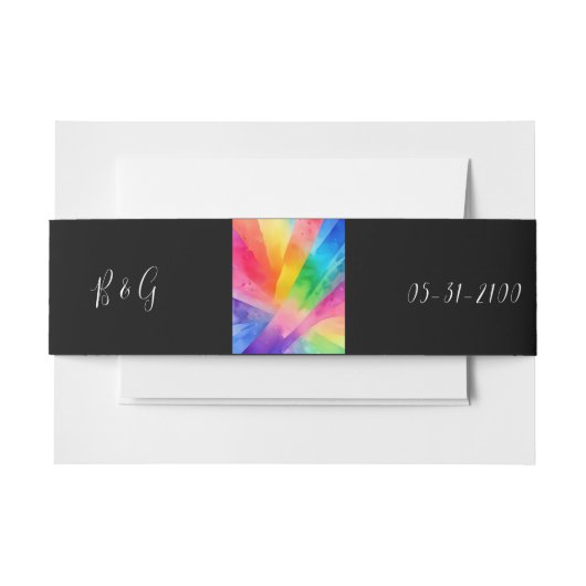 lgbtqバイセクシ結婚アル 招待状ベリーバンド (正面例)