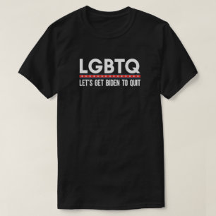 LGBTQバイデン氏をジョーやめバイデン氏へへおもしろい Tシャツ