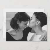 LGBTQバラモダン金ゴールド結婚の写真が日付を保存 セーブザデート (裏面)