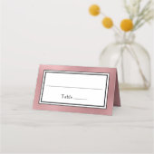 LGBTQバラモダン金ゴールド結婚座席表 プレイスカード (正面)