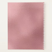 LGBTQバラ金ゴールドモダンウェディングプランナー プランナー手帳 (裏面)