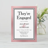 LGBTQバラ金ゴールドモダン招待状 招待状 (スタンド正面)