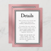 LGBTQバラ金ゴールドモダン詳細 エンクロージャーカード (正面/裏面)