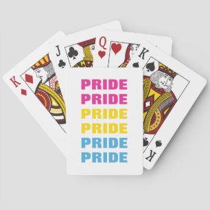LGBTQパンセクシャルプライドカスタマイズ可能な繰り返し文字 トランプ
