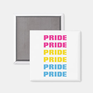 LGBTQパンセクシャルプライドカスタマイズ可能な繰り返し文字 マグネット