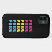 LGBTQパンセクシャルプライドカスタマイズ可能な繰り返し文字 Case-Mate iPhoneケース (裏面(横))