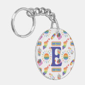 LGBTQパーソナライズされたプライド キーホルダー (正面左)