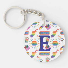 LGBTQパーソナライズされたプライド キーホルダー