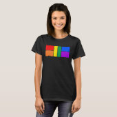 LGBTQピックボールプライド、LGBTレインボーピックボールC Tシャツ (正面フル)