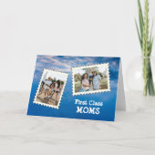 LGBTQファーストクラスMOMS MOMS 2最高のの写真カスタム写真 カード (正面)