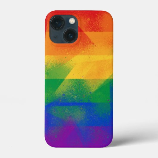 LGBTQフラグカラー Case-Mate iPhoneケース (裏面)