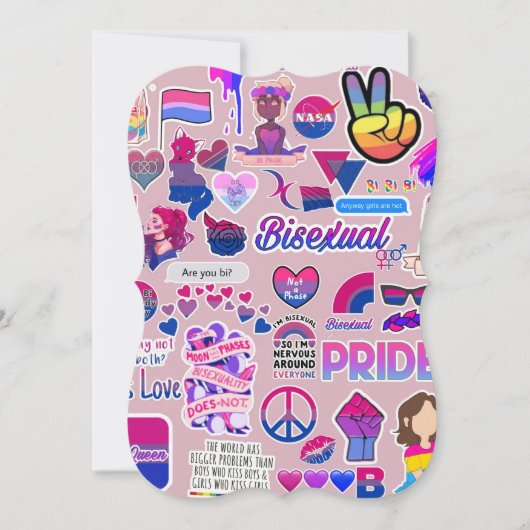 LGBTQフラットカード (正面)