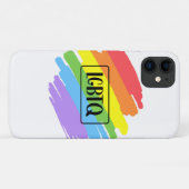 LGBTQブラシストローク虹 Case-Mate iPhoneケース (裏面(横))