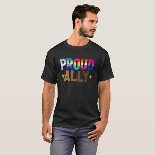 Lgbtqブラックプライド誇りを持ったリーレズビアンゲイBi Trans Tシャツ (正面フル)