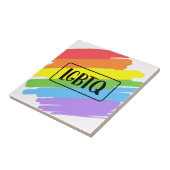 LGBTQブラッシュストロークレインボー タイル (側面)
