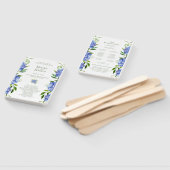 LGBTQブルーアジサイフローラ結婚式 プログラム ハンドファン (組立なし)