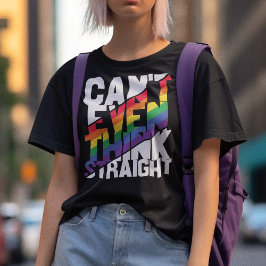 LGBTQプライドはストレート考えTシャツも無理 Tシャツ