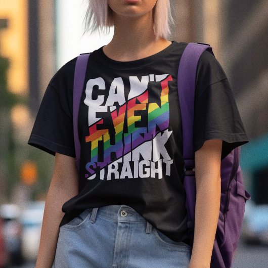 LGBTQプライドはストレート考えTシャツも無理 Tシャツ