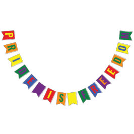 LGBTQプライドはフリーダムレインボー バンティングフラッグ