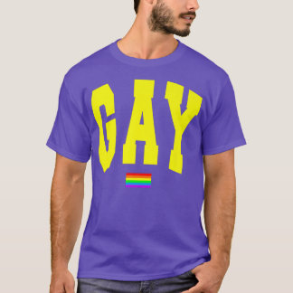 Lgbtqプライドグラフィックレインボー旗人権ホーム Tシャツ
