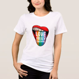 LGBTQプライドグラフィックTシャツ トライブレンドTシャツ