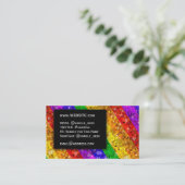 LGBTQプライドグリッターレインボーメイクアップアーティストきらきら光る 名刺 (スタンド正面)