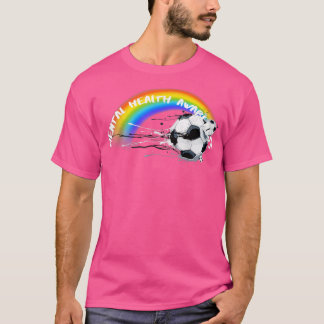 Lgbtqプライドサッカーメンタルヘルス3041 1375 tシャツ