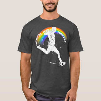 Lgbtqプライドサッカーメンタルヘルス3043 1377 tシャツ