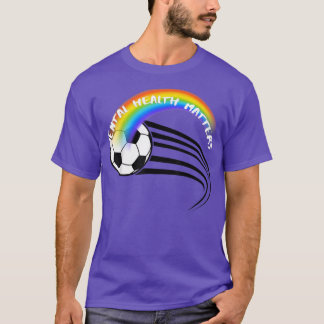 Lgbtqプライドサッカーメンタルヘルス3047 1381 tシャツ