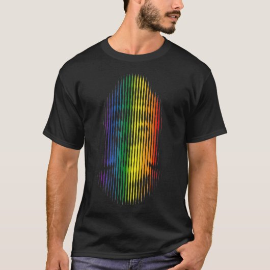 LGBTQプライドスタイルシッダルタゴータマブッダメディタ Tシャツ (正面)