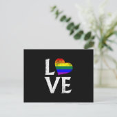 LGBTQプライドスタックラブ ポストカード (スタンド正面)