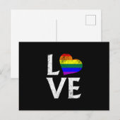 LGBTQプライドスタックラブ ポストカード (正面/裏面)
