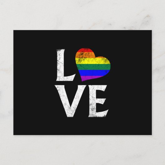 LGBTQプライドスタックラブ ポストカード (正面)