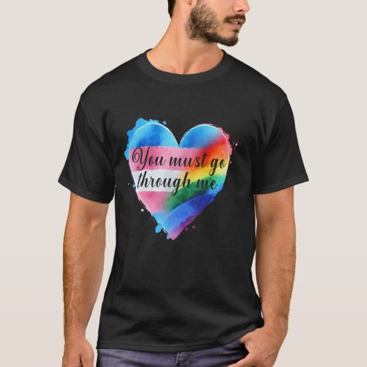 LGBTQプライドトランス Tシャツ (正面)