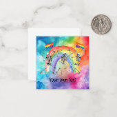 LGBTQプライドノートカード：愛を広める ノートカード (正面/裏面インサイチュ)