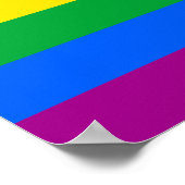LGBTQプライドフラグ(8色) ポスター (角)