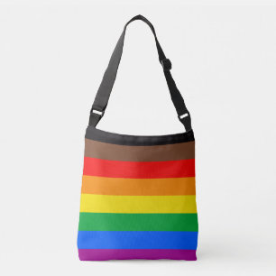 LGBTQプライドフラグ (8色) クロスボディバッグ