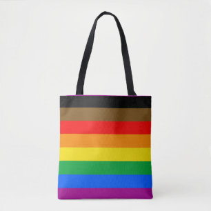 LGBTQプライドフラグ (8色) トートバッグ