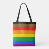 LGBTQプライドフラグ (8色) トートバッグ (裏面)