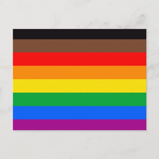 LGBTQプライドフラグ (8色) ポストカード (正面)