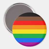 LGBTQプライドフラグ (8色) マグネット (正面/裏面)