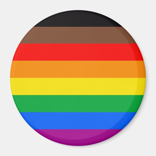 LGBTQプライドフラグ (8色) マグネット (正面)