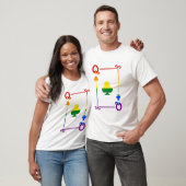 LGBTQプライドフラッグトランプクイーンカードクラブ Tシャツ (ユニセックス)
