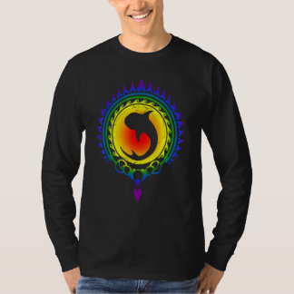 Lgbtqプライドポリネシアンホエールシャーク Tシャツ