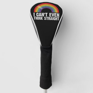 LGBTQプライドマンスにまっすぐ考えられない ゴルフヘッドカバー