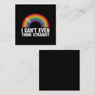 LGBTQプライドマンスにまっすぐ考えられない スクエア名刺