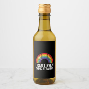 LGBTQプライドマンスにまっすぐ考えられない ワインラベル